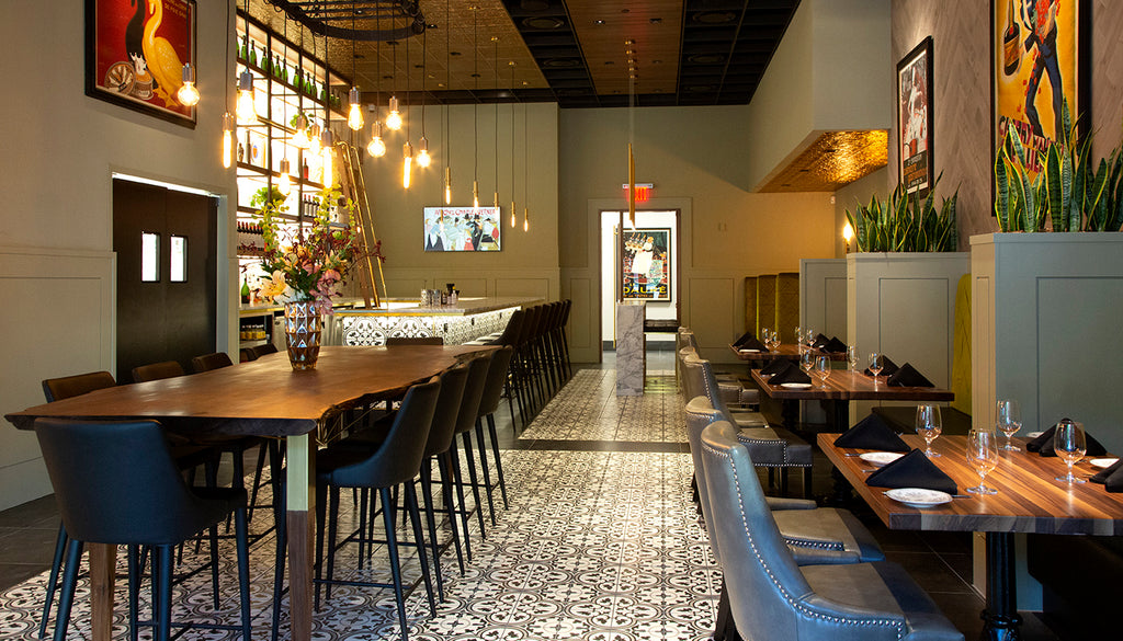 French Hen restaurant interior in Tulsa, Oklahoma