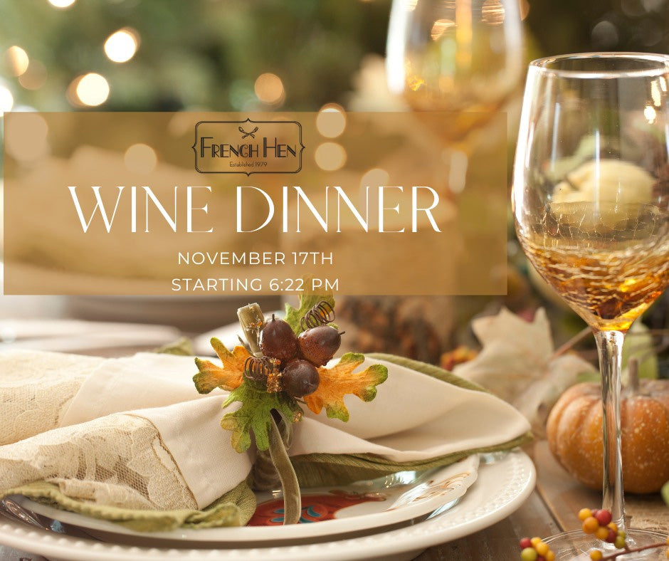 Fall Wine Dinner