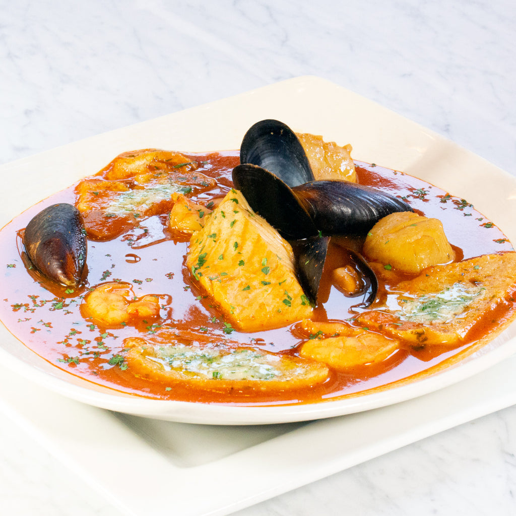 French Hen Restaurant in Tulsa, Oklahoma Bouillabaisse, fresh fish, mussels, scallops & shrimp