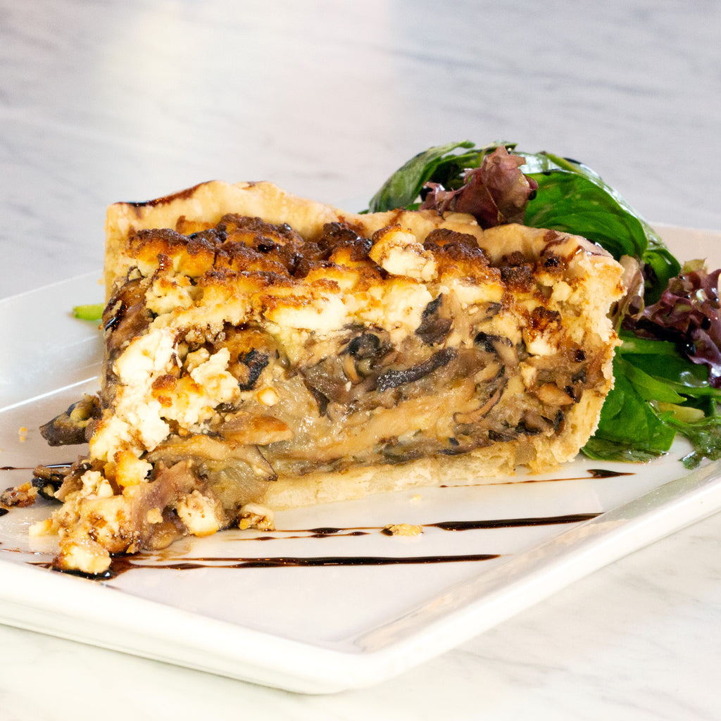 French Hen Restaurant in Tulsa, Oklahoma Forest Mushroom Tart with chevre